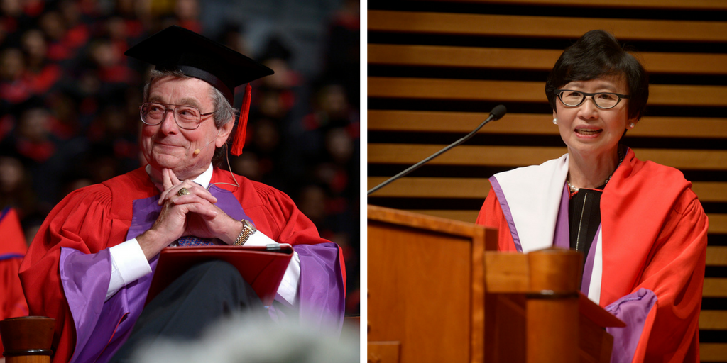 Paul Beeston and Janice Fukakusa