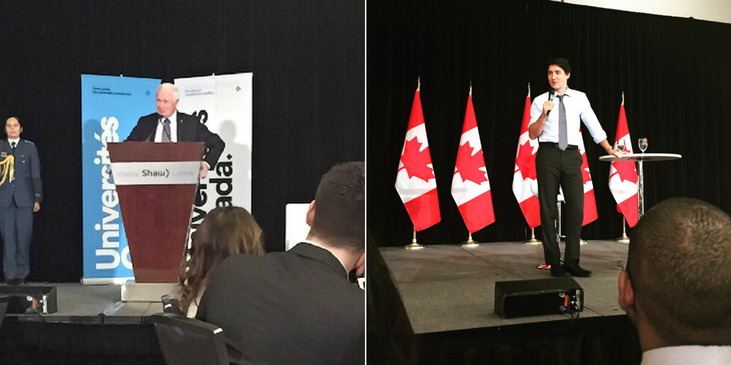 Governor General David Johnston and Prime Minister Justin Trudeau.